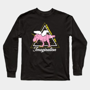 T-Rex Dinosaur with wings and Horn, Pegasaurus Rex Long Sleeve T-Shirt